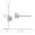 Sterling Silver Polished 4mm Round CZ Stud Earrings QE12184