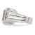 Sterling Silver Rhodium-plated CZ and Onyx Ring QR1277-11