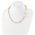 Sterling Silver Rhodium-plated 8-9mm Multi-color FWC Pearl Necklace QH5289-18