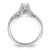 Sterling Silver Rhodium-plated 2-Piece CZ Wedding Set Ring QR2709-6