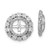 Sterling Silver Rhodium White Topaz Earring Jacket QJ129APR