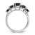 Sterling Silver Rhodium-plated Lab Created Sapphire Ring QDX866-7