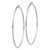 Sterling Silver Rhodium-plated 2mm Diamond Cut Hoop Earrings QE4470