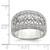 Sterling Silver Rhodium-plated Polished CZ Vintage Ring QR1372-6