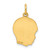 Sterling Silver GP Engraveable Boy Polished Disc Charm QM354G/27