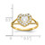 10k CZ Heart Ring 10C1209