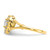 10k CZ Heart Ring 10C1209