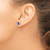 Sterling Silver Rhodium-plated 6mm Polished Amethyst Post Earrings QE15238AM