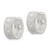 Sterling Silver CZ Hinged Hoop Earrings QE16303