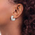 Sterling Silver CZ Hinged Hoop Earrings QE16303