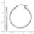 Sterling Silver Rhodium-plated 2mm Round Hoop Earrings QE802