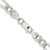 Sterling Silver 6.75mm Pav Flat Figaro Chain QFF180-26
