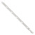 Sterling Silver 8mm Pav Flat Figaro Chain QFF220-8