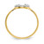 10k CZ Horse Shoe Ring 10C1249