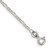 Sterling Silver 1.75mm Figaro Chain Anklet QFG050-9