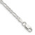 Sterling Silver 3mm Pav Flat Figaro Chain QFF080-8