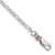 Sterling Silver 2.25mm Figaro Chain Anklet QFG060-9