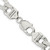 Sterling Silver 11.0mm Pav Flat Figaro Chain QFF300-26