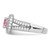 Sterling Silver Rhodium-plated Round Pink and White CZ Ring QR2865-7