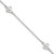 Sterling Silver Polished Butterfly 9in Plus 1in Ext Anklet QG4201-9