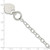 Sterling Silver Oval Link Engraveable Heart Bracelet QG3280-7.5