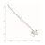 Sterling Silver Polished Flower 9in Plus 1in ext. Anklet QG3155-9