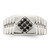 Sterling Silver Rhodium-plated Men's Onyx Ring QR6841-9