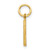 10K Satin Diamond-cut Initial A Charm 10C768A