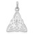 Sterling Silver Rhodium-plated Polished Celtic Symbol Pendant QP4299