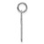 Sterling Silver/Rhodium-plated Polished Number 30 Charm QSS30