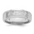 Sterling Silver Rhodium-plated 6mm Brushed Fancy Band Size 10.5 QWB110BRH-10.5