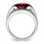 Sterling Silver Rhodium-plated Garnet & Diamond Ring QR2892GA-6