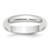 10k White Gold 4mm Half Round Wedding Band Size 9 1WHR040-9