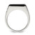Sterling Silver Rhodium-plated Men's Onyx Ring QR1275-11