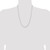 Sterling Silver 3.15mm Flat Curb Chain QLB080-24