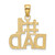 10K #1 DAD Charm 10K4734