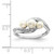 Sterling Silver Rhodium Plated Diamond and FW Cultured Pearl Ring QR4617-8