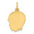Sterling Silver GP Engraveable Boy Polished Disc Charm QM352G/18