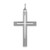 Sterling Silver Rhodium-plated Laser Designed Cross Pendant QXR122