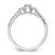 14K White Gold Lab Grown Dia VS/SI FGH 3-Stone Comp Eng Ring RM4228E-050-6CWLG