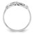 Sterling Silver Rhodium-plated Polished CZ Infinity Ring QR6206-6