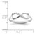 Sterling Silver Rhodium-plated Polished CZ Infinity Ring QR6206-6