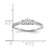 14K White Gold Lab Grown Dia VS/SI FGH 3-Stone Comp Eng Ring RM4228E-050-8CWLG