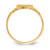 14K Satin Baby Heart Signet Ring R518