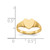 14K Satin Baby Heart Signet Ring R518