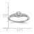 10K White Gold Lab Grown VS/SI FGH Dia Complete Cluster Engagement Ring RM6391E-021-0WLG