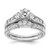 14K White Gold Lab Grown Diamond VS/SI FGH Complete Engagement Ring RM6443E-037-6CWLG