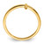Sterling Silver Yellow Gold-plated Sideways Cross Ring QR5883Y-7