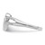 Sterling Silver Rhodium Plated Diamond Heart Ring QR5651-8