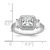 Brilliant Embers Sterling Silver Rhodium-plated 51 Stone Micro Pav CZ Ring QMP945-6